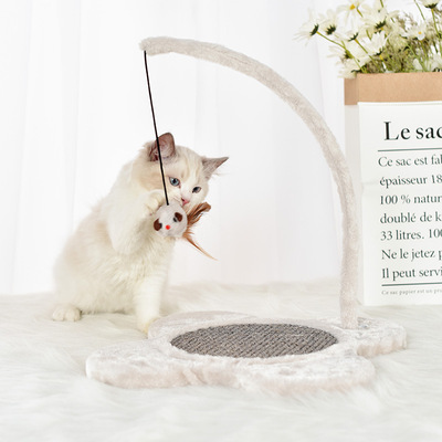 PSM意大利地毯猫抓板外贸宠物用品猫咪玩具宠物用品蹭毛器实木猫家具